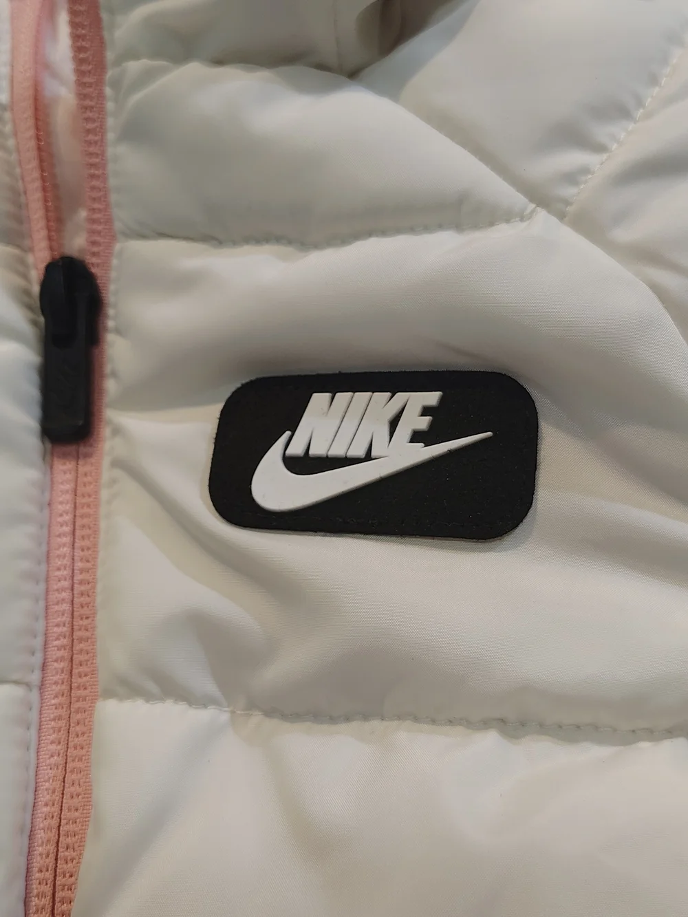Nike Snowsuit Baby 12 Months White One Piece Fleece Lined Bunting Puffer Hooded